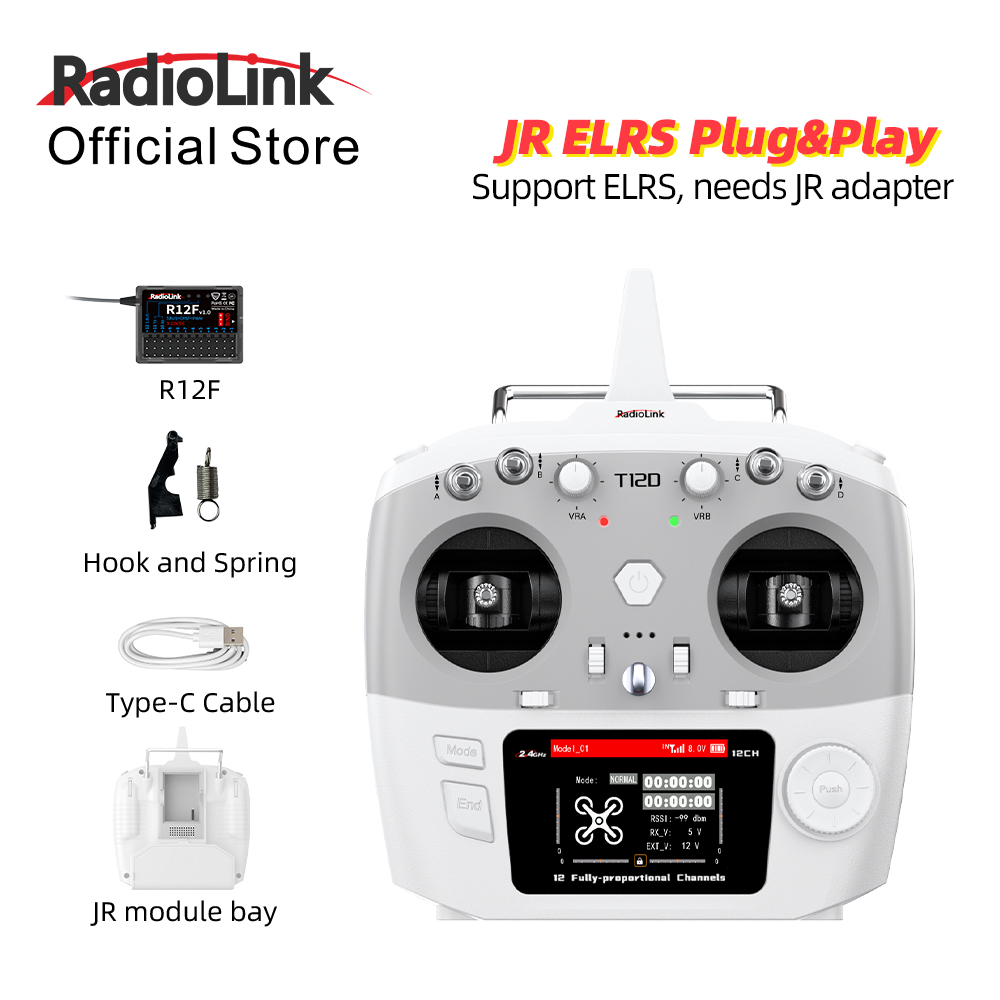 Radio Transmitter 2.4Ghz - RadioLink T12D JR Modul 12CH 2,4GHz