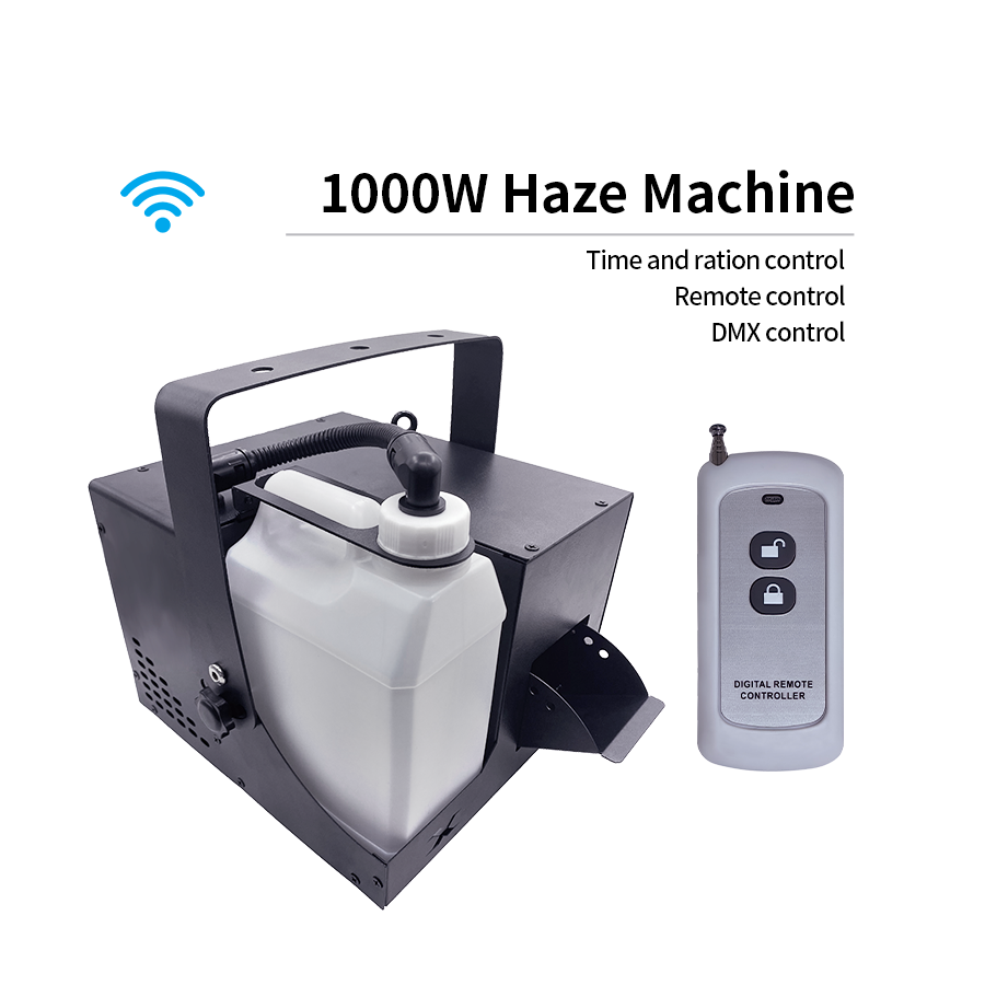 Smoke Stopper - 1000W Nebelmaschine Waterbase Hazer Bühneneffekt DMX