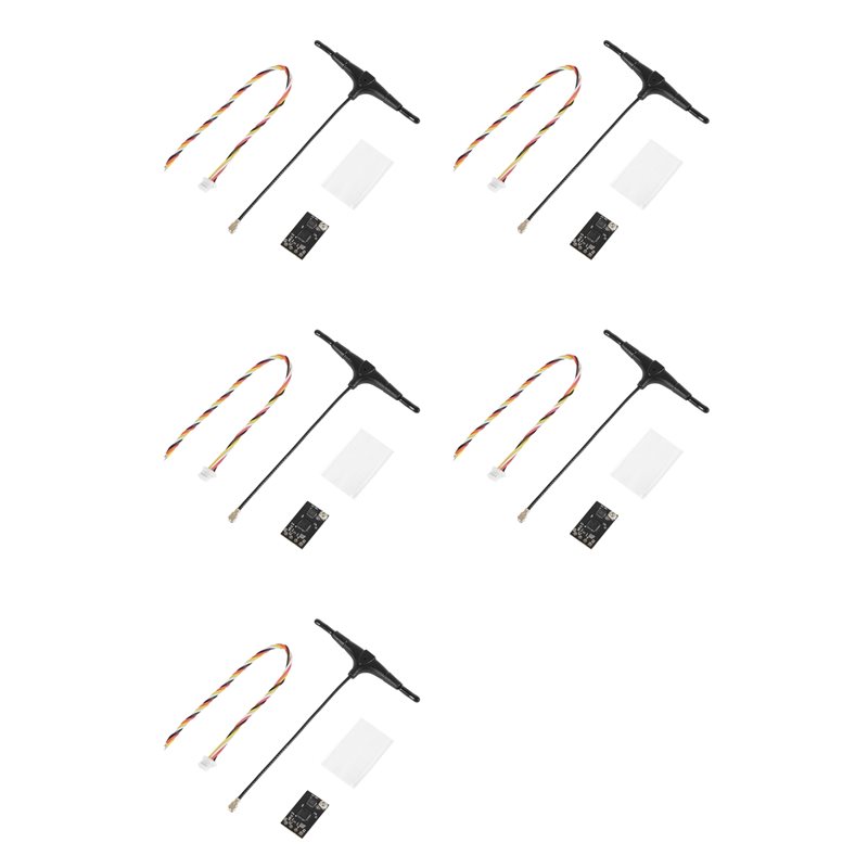 Drone Antenna - 5X ELRS 2,4-GHz-NANO-Empfänger mit T-Typ-Antenne, FPV-Firmware