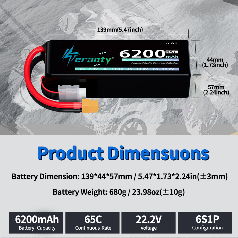 TERANTY 6S 6200mAh Lipo-Akku 2 – Lipo Battery 6S Bewertung und Preis
