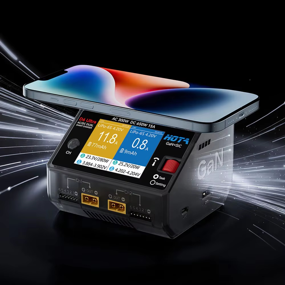 HOTA D6 Ultra GaN+SiC Dual-Cha – Lipo Battery 6S Bewertung und Preis