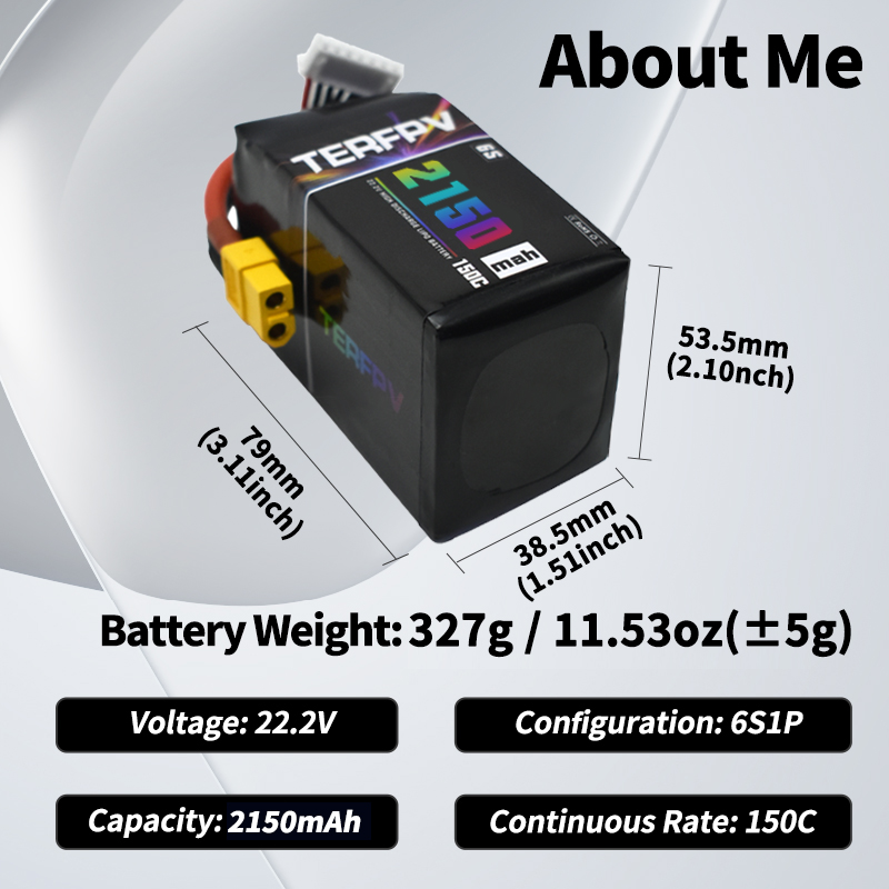 TERFPV Lipo-Akku 6S 22,2V 1300 – Lipo Battery 6S Bewertung und Preis