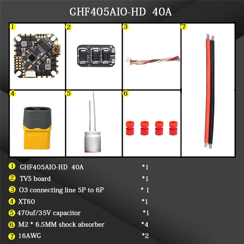 ABTI-GHF405AIO-HD 40A AIO Flug – Drone Esc Bewertung und Preis