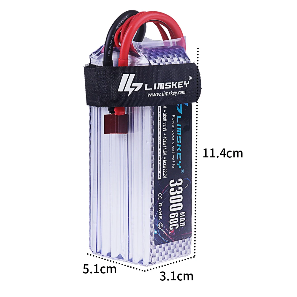 Brandneuer 3300mAh 22,2V 60C 6 – Lipo Battery 6S Bewertung und Preis