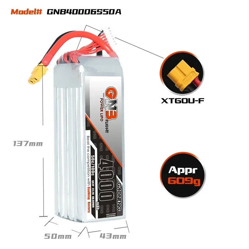 GAONENG GNB 4000 mAh 6S 50C 10 – Lipo Battery 6S Bewertung und Preis